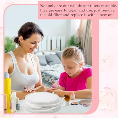 Juexica 4 Pcs Dust Collector Filter Replacement for Nail Machine Manicure