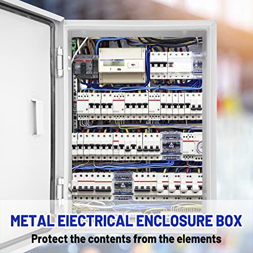 Outdoor Electrical Box 16x12x8 NEMA 4X IP66 Waterproof Junction Box - size: 16 x 12 x 8''
