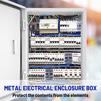 Outdoor Electrical Box 16x12x8 NEMA 4X IP66 Waterproof Junction Box - size: 16 x 12 x 8''