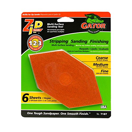 ALI INDUSTRIES 7187 Assorted Sand Sheet, 6-Pack