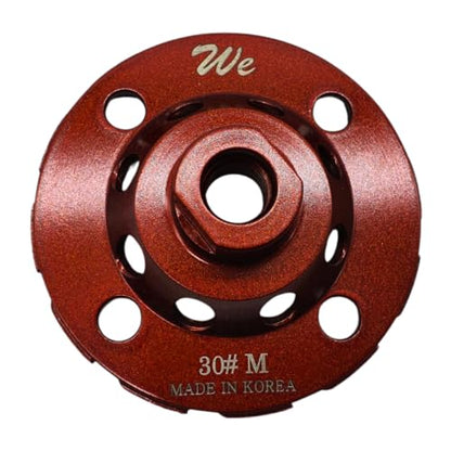 4" Diamond Grinding Wheel for Concrete or Masonry, Heavy Duty, Wave Swirly Shape 5/8"-11T XPEEDPRO