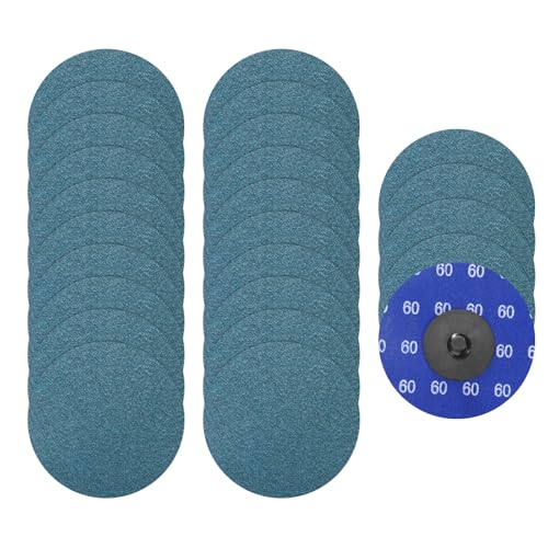 25 Pcs Zirconia Quick Change Sanding Discs 3", 60 Grit - size: 60 Grit