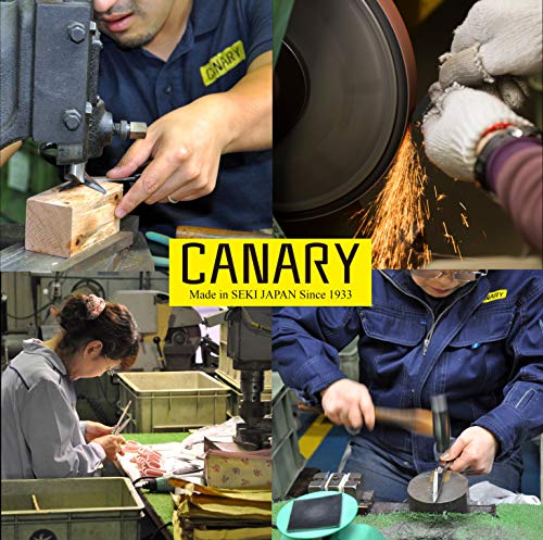CANARY Cardboard Cutter with Non-Stick Coated Blade - 7.5" Box Cutter Utility Knife for Breaking Down Boxes & Opening Packages - Made in Japan, Yellow - size: 1 pc