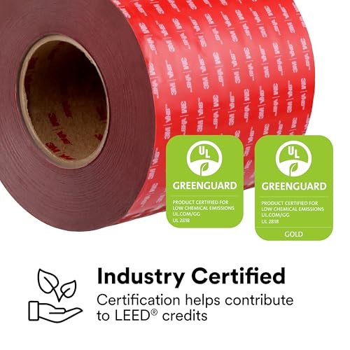 3M VHB Tape 4991, 3/8" x 5 yards, Gray, Double-Sided, Permanent, High Strength, Long-Term Durability