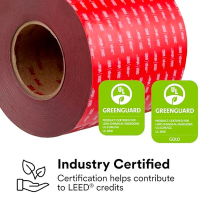 3M VHB Tape 4991, 3/8" x 5 yards, Gray, Double-Sided, Permanent, High Strength, Long-Term Durability