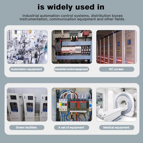 DIN Rail Power Supply, 15W 24VDC 0.63A Switching Power Supply with Overload Protection and Stable DC Output (HDR-15-24)