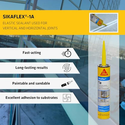 Sikaflex 1a Polyurethane Sealant Kit, Black, Pack of 24 - color: Black, size: Pack of 24