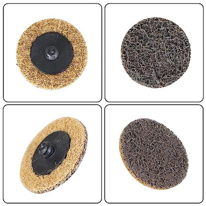 50 Pcs 2Inch Brown Quick Change Surface Prep Conditioning Discs