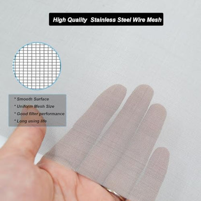 304 Stainless Steel Mesh Screen 15.7"x47.2",80Mesh 0.2mm Hole - style: 80Mesh x 0.12mm
