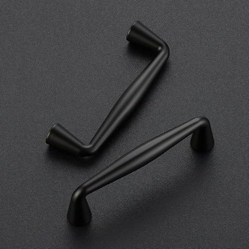Ravinte Matte Black Cabinet Handles Solid Handles,3 Inch,5 Pack - color: Matte Black, size: 3 Inches Hole Center