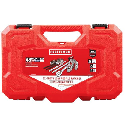CRAFTSMAN 48Pc 1/4-in. Drive Mechanics Tool Set (CMMT12117) - size: STANDARD, style: NEW 48 Piece Set