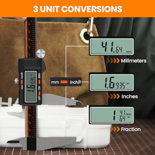 HARDELL Digital Caliper 12 Inch, Micrometer Calipers with Large LCD Screen - size: 12 Inch