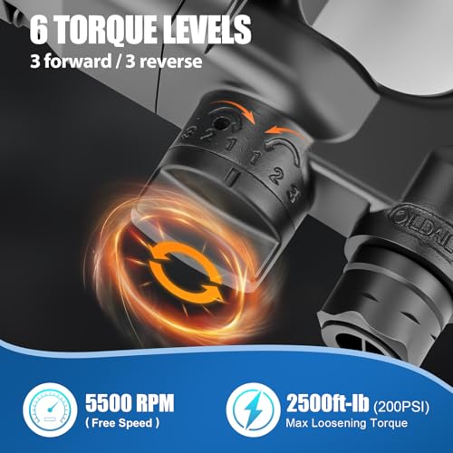 XIIW 1 Inch Air Impact Wrench, Up to 2500ft-lbs Torque, 1 Inch Impact Gun - size: 1 Inch | 2500 ft-lbs