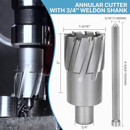 KEENTECH Carbide-Tipped Annular Cutter 1-9/16" Diameter x 2" Depth - size: 1-9/16" Dia * 2" Depth