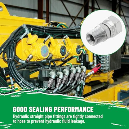 10PCS Hydraulic Adapter Fitting: 3/8" NPSM Female x 3/8" NPTF Male - size: 3/8" NPSM Female x 3/8" NPTF Male
