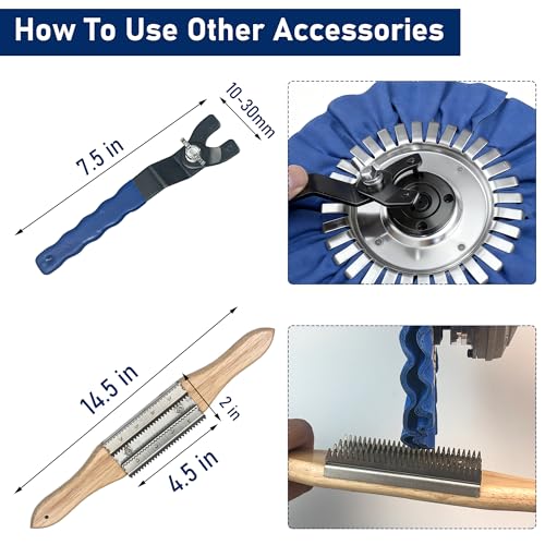 11PCS 6" Airway Buffing Wheels with Flange-Free One-Piece Hub - size: 6" Airway Buffing Wheels