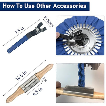 11PCS 6" Airway Buffing Wheels with Flange-Free One-Piece Hub - size: 6" Airway Buffing Wheels