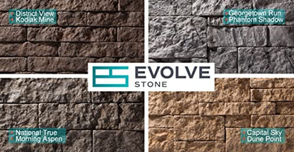 Evolve Stone National True PS Non-Rated Flat Stone Veneer (14.25 sq. ft.) - color: Phantom Shadow
