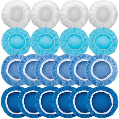 BFXM 20PCS Car Buffer Pads Set, 7-8 Inch Buffing Pads for Orbital Buffer - color: M