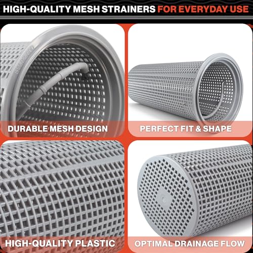 Swimables Heavy Duty Large Leaf Canister Basket - Compatible with Hayward Leaf Canister Basket W530 & W560 Pool Filter Basket Replacement - Durable Pool Strainer Basket for Inline Leaf Canister - style: Large Leaf Canister Basket