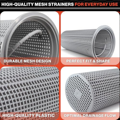Swimables Heavy Duty Large Leaf Canister Basket - Compatible with Hayward Leaf Canister Basket W530 & W560 Pool Filter Basket Replacement - Durable Pool Strainer Basket for Inline Leaf Canister - style: Large Leaf Canister Basket