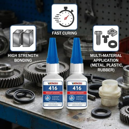 416 Super Bonder Instant Adhesive Clear for High Temp & Vibration 20g Suitable for Metal Plastic and Rubber 4 Pack - size: 416, style: 4 Pack