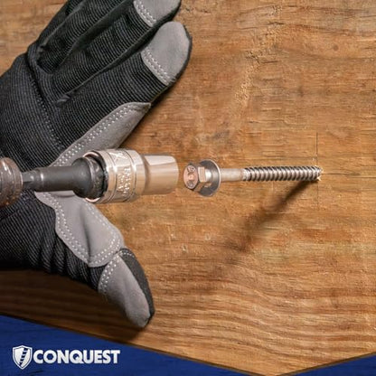 Conquest Lag Bolts 1/2" x 12" - size: 1/2"-6 x 12"
