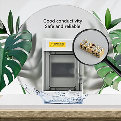 4 Way Waterproof Breaker Box for Indoor/Outdoor Settings - size: 4Way