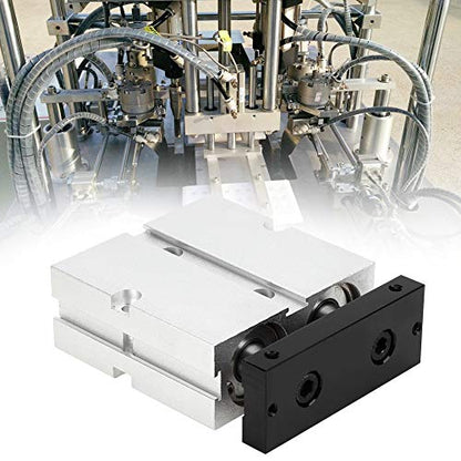 Air Cylinder TN25 Dual Shaft Rod Double Acting Pneumatic Air Cylinder Bore 25mm/1in 0.1-0.9MPa Maximum Stroke 200mm(20mm) - size: 20mm