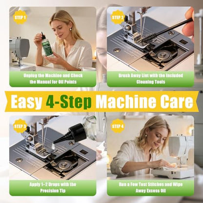 Sewing Machine Oil and Cleaning Kit, 4 Fl Oz (118 ml)