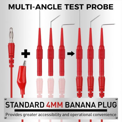 24-Piece Back Probe Kit, Multimeter Back Probe Pins with Test Leads, Alligator Clips, Piercing Probes, Automotive Electrical Circuit Diagnostic Tool Set for Car Repair - color: 24-Piece Multi-color