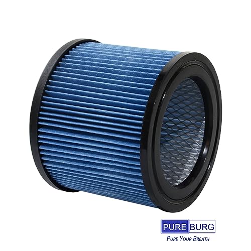 PUREBURG DXVC4002 Cartridge Filter Compatible with DEWALT DXV04T DXV05P DXV05S DXV08S DXV06G 4 Gallon Wet & Dry Shop Vacuum,2-Pack HEPA WASHABLE Dust Clean