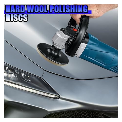 5PCS Wool Felt Car Glass Polishing Pads, 3 Inch - size: 3IN