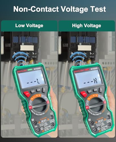 Digital Multimeter 20000 Count High Resolution True rms Multimeter 1000V DC/750V AC Voltmeter Accurately Measures Voltage Current Resistance Diodes Continuity Duty-Cycle Capacitor Temperature