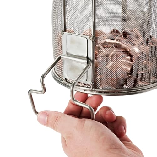 Dip N’ Drain – Stainless Steel Part Cleaning Strainer Basket for 2-Gallon Buckets (Bucket Included) | 1/32″ Mesh, Swing Handle, Perfect for Mechanics, Auto Parts, Garage, Shop & Home Workshop Cleaning - size: 2 Gal. 1/32" Mesh - Bucket