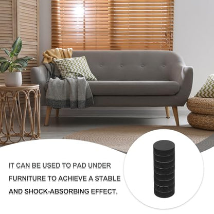 PATIKIL Non Slip Furniture Pads 11/16" (18mm x 5mm), 10 Pcs Adhesive Backed Round Rubber Feet Anti-Scratch Rubber Furniture Grippers for Hardwood Floor Electronics Bed Drawers DIY - size: 18mm x 5mm