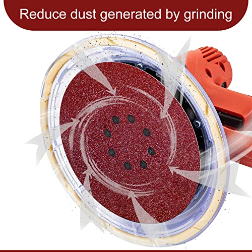 9 inch Sanding Discs 180 Grit 8 Holes Hook and Loop Sandpaper for Drywall Sander 60Pack - style: 180 Grit