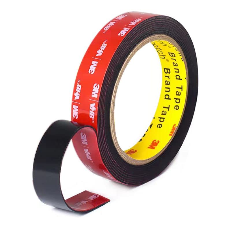 LONSHI Double Sided Mounting Tape, 5952 Heavy Duty Foam Adhesive 1/2" x15.4 FT for Indoor Outdoor, LED Strip Lights, Automotive Trim & Home Office Décor, Waterproof & Industrial Grade