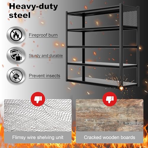 Storage Shelves with Pegboard,72“*48" Wide 24”Heavy Duty - size: 72H"48"W 24"D with pegboards