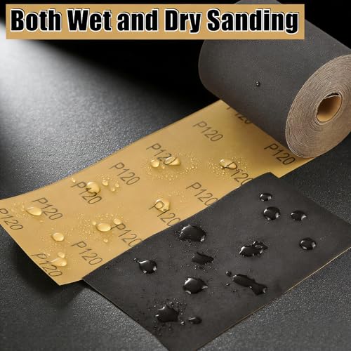 MAXMAN 1500Grit Sandpaper Roll,Silicon Carbide,Longboard Sandpaper for Wood - style: 1500 Grit