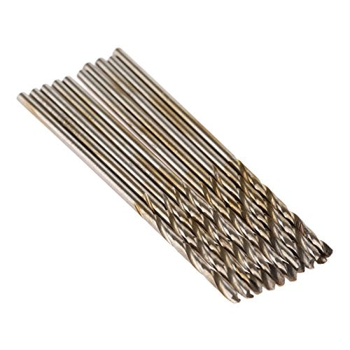 10PCS 1mm Twist Drill Bit Set,High Speed Steel Cobalt Drill Bit - size: 1mm