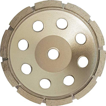 Single Row Grinding Cup Wheel for Grinding Leveling of Concrete Masonry Stone (Threaded, 4") - size: 4"