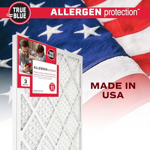 True Blue Allergen 16x20x1 Air Filter , MERV 11, 4 Count (Pack of 1) - size: 16" x 20" x 1"