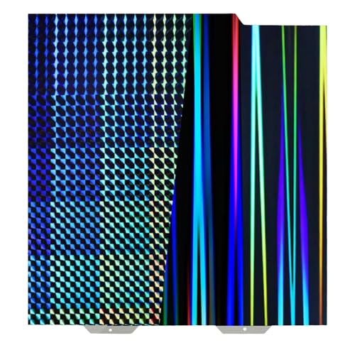 IdeaFormer-3D H1H Smooth Build Plate for Bambu Lab A1 Mini, Rainbow Streak+Phantom Double Sided Textured Spring Steel Sheet 184x184mm for Bambulab A1 Mini - color: Smooth H1H