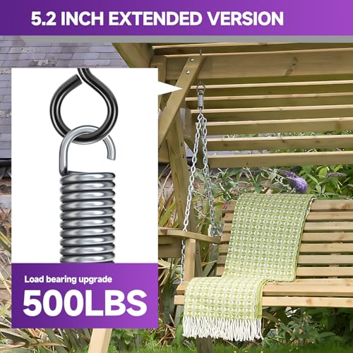 5.2 inch Eye Bolts - 10 Pcs Eyes Hooks Screw Heavy Duty 500 lbs Breaking Strength Black Rust-Resistant, Self Tapping Eyelet Screw for Wood Securing, Hammock Stand, Indoor & Outdoor Use - size: 5.2" 10Pcs