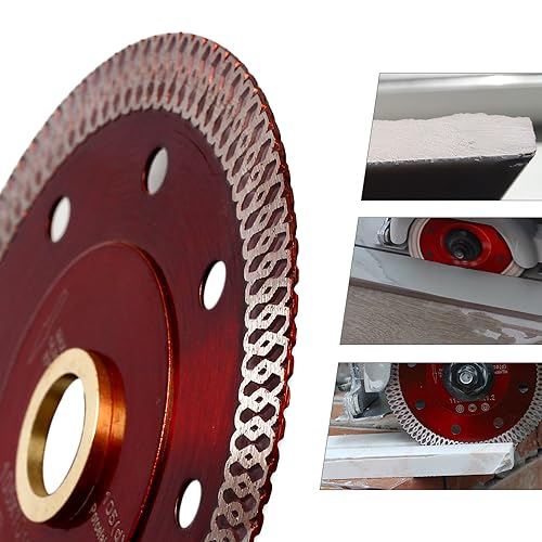 YIJING 5Pcs/Box 4.5" Tile Saw Blade Super Thin Diamond Blade for Dry or Wet Cutting Porcelain Tile Stone (4.5“-5pc) - size: 4.5“-5pc