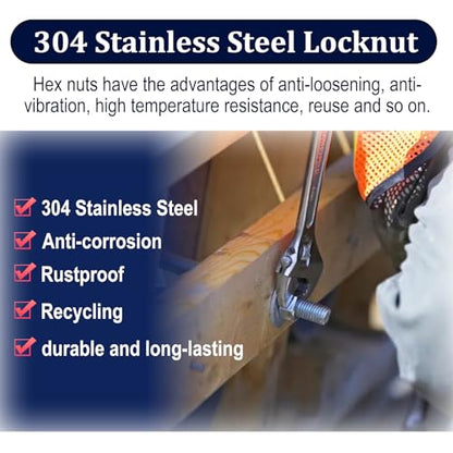 ZQZ M3-0.5 Hex Nuts,300PCS Stainless Steel Hardware Nut 304 ss Threaded Nut - size: Metric M3;300 PCS