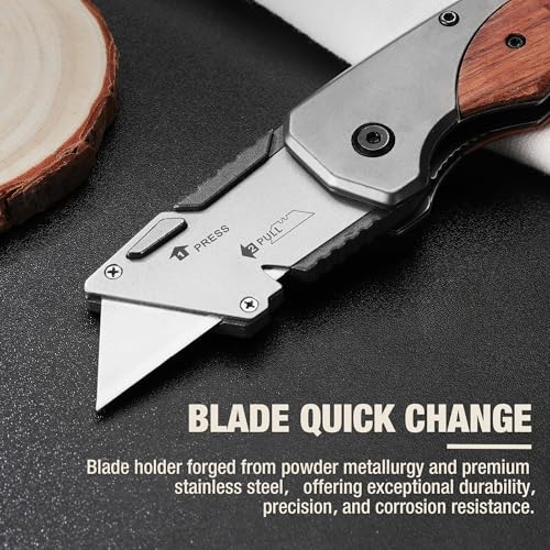 WORKPRO Folding Utility Knife & EDC Pocket Knife - style: Utility Knife & Pocket Knife