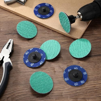 25 Pcs 2" 60 Grit Zirconia Quick Change Sanding Discs - size: 60 Grit