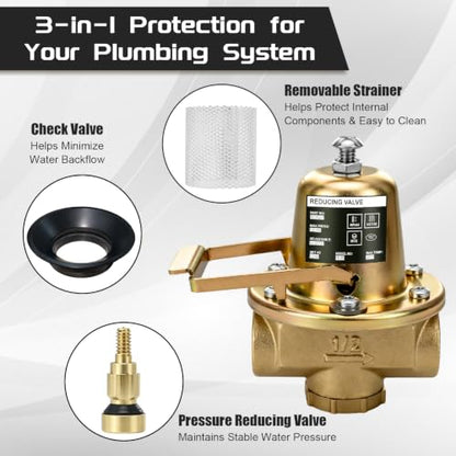 110192 FB-38 1/2" Pressure Reducing Valve For Residential Heating Systems